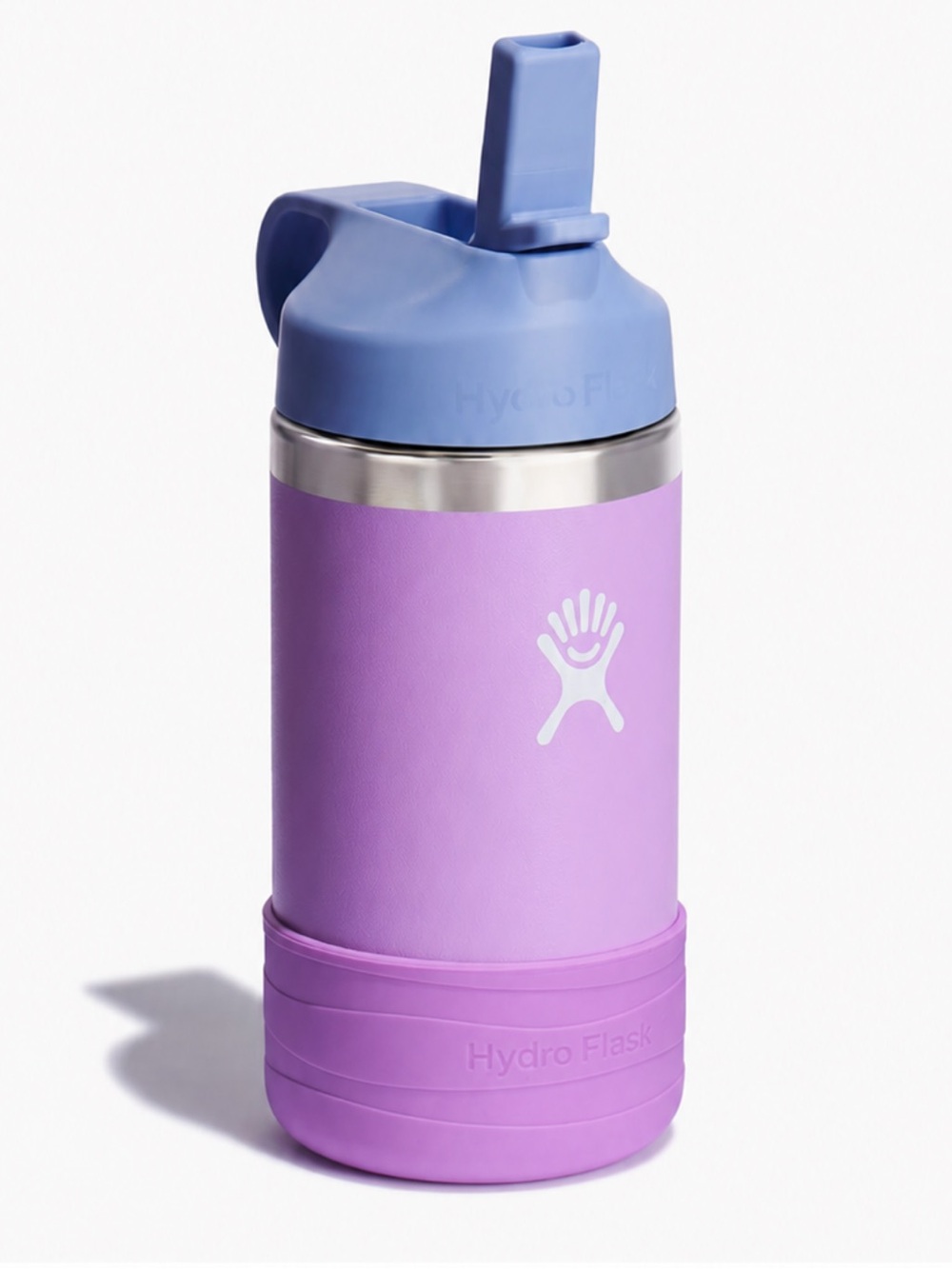 HYDRO FLASK KIDS Insulated Water Bottle 12 oz Stainless Steel Anemone Purple